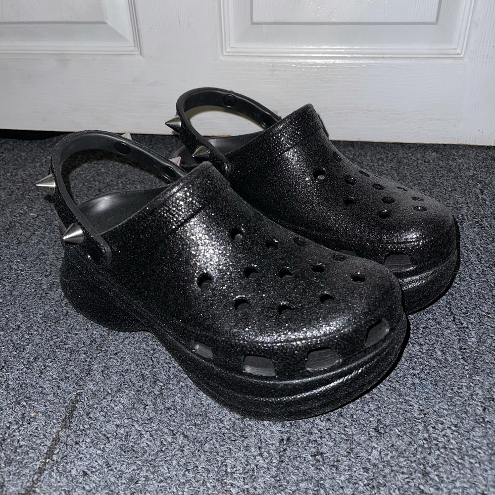 Platform/Glitter Spike CROCS